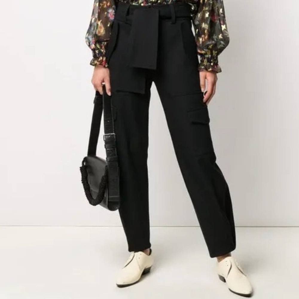 NWOT Derek Lam 10 Crosby Elian Utility Cargo Pants Black Casual Women’s Size 8